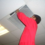 Duct and Fan Coil Cleaning In Progress